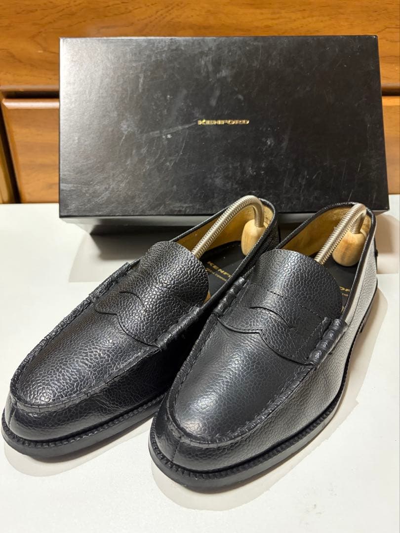 ケンフォード　黒　ローファー　26cm