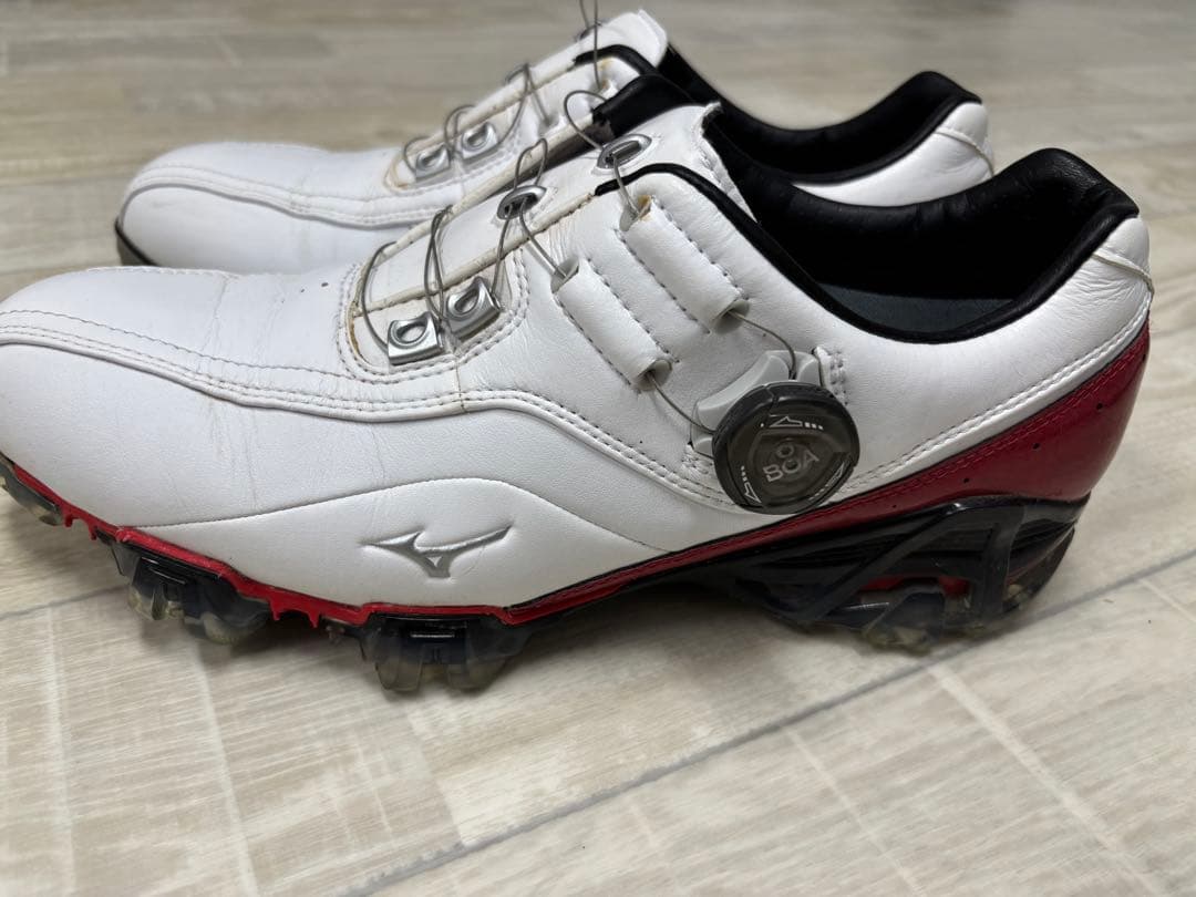 Mizuno ゴルフシューズ　ホワイト/ブルー　ホワイト/レッド　2足セット