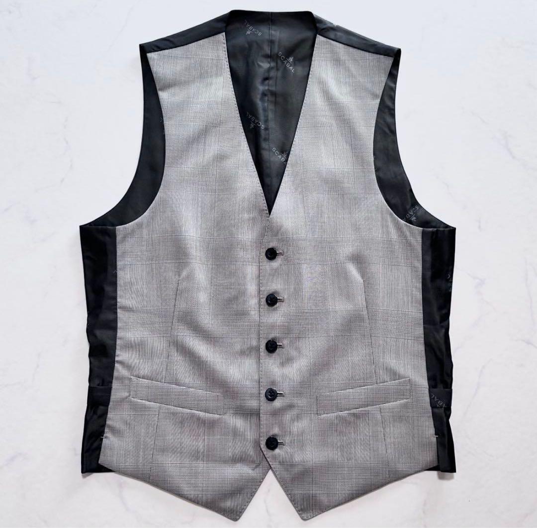 SCABAL オーダースーツ 3ピース グレンチェック　美品