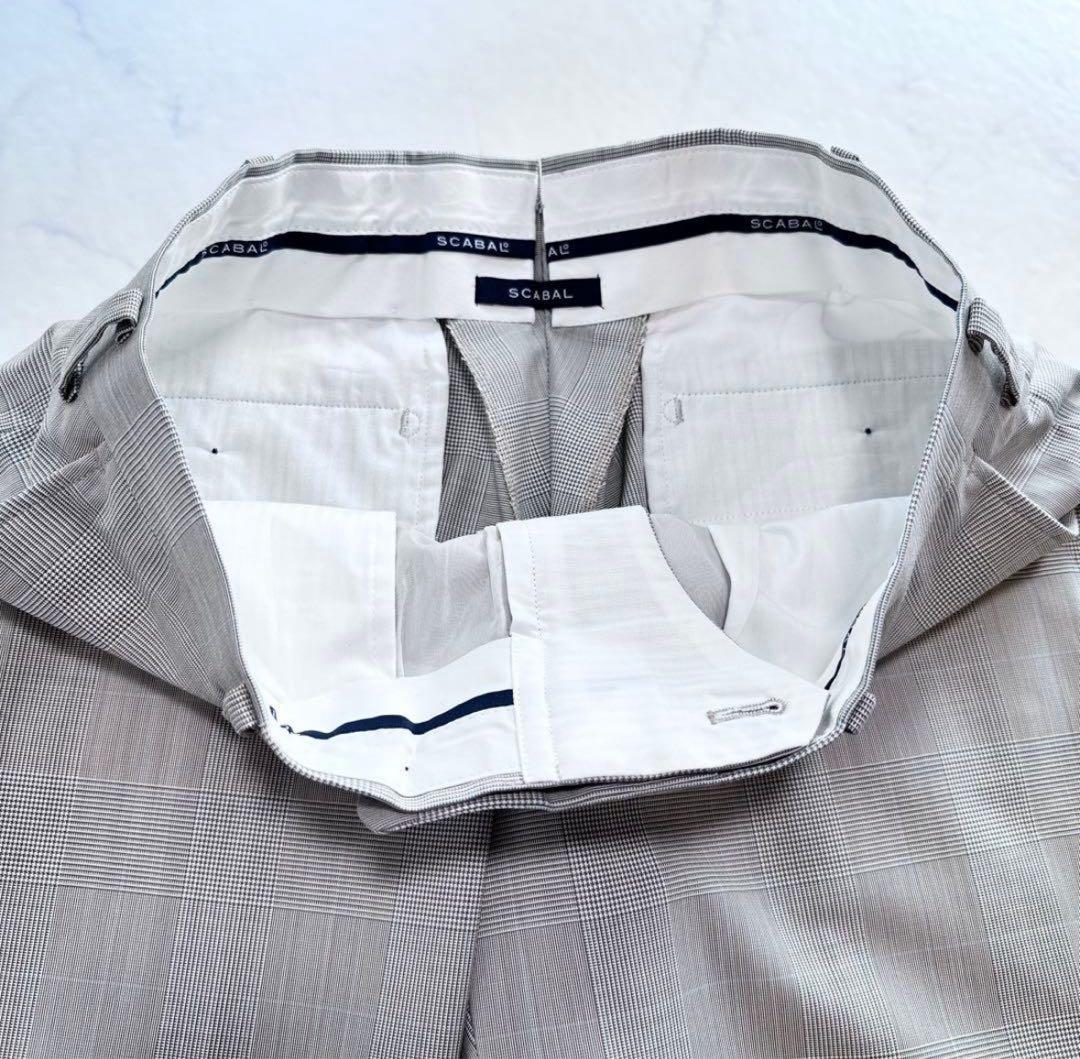 SCABAL オーダースーツ 3ピース グレンチェック　美品