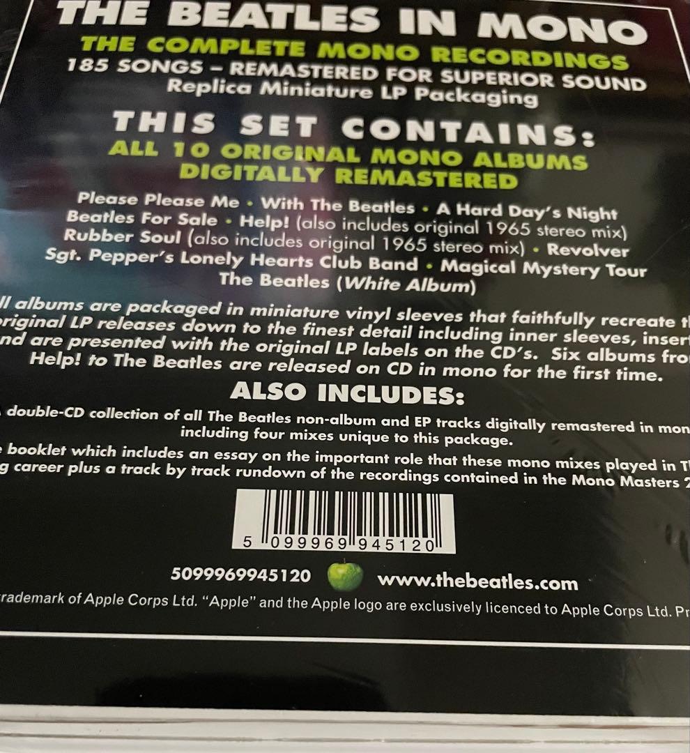 新品未開封！THE BEATLES IN MONO ビートルズ・モノボックスCD