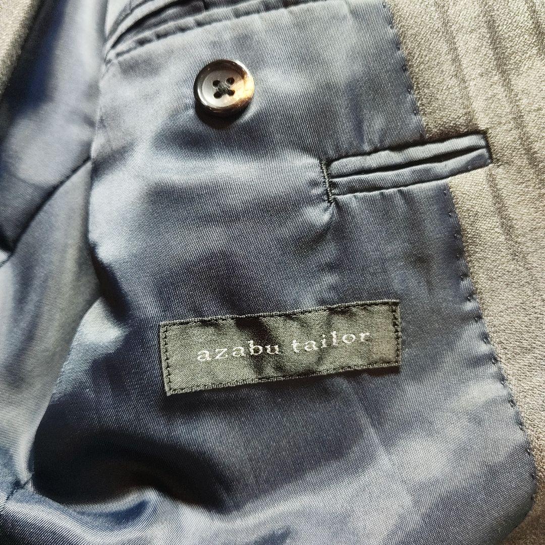 ★麻布テーラー　★William Halstead グレー ビジネススーツ