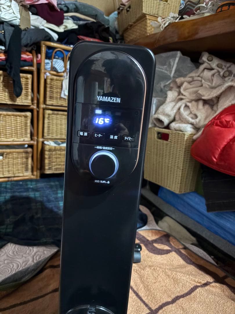 山善　オイルレスヒーター DOL-J12E(B)