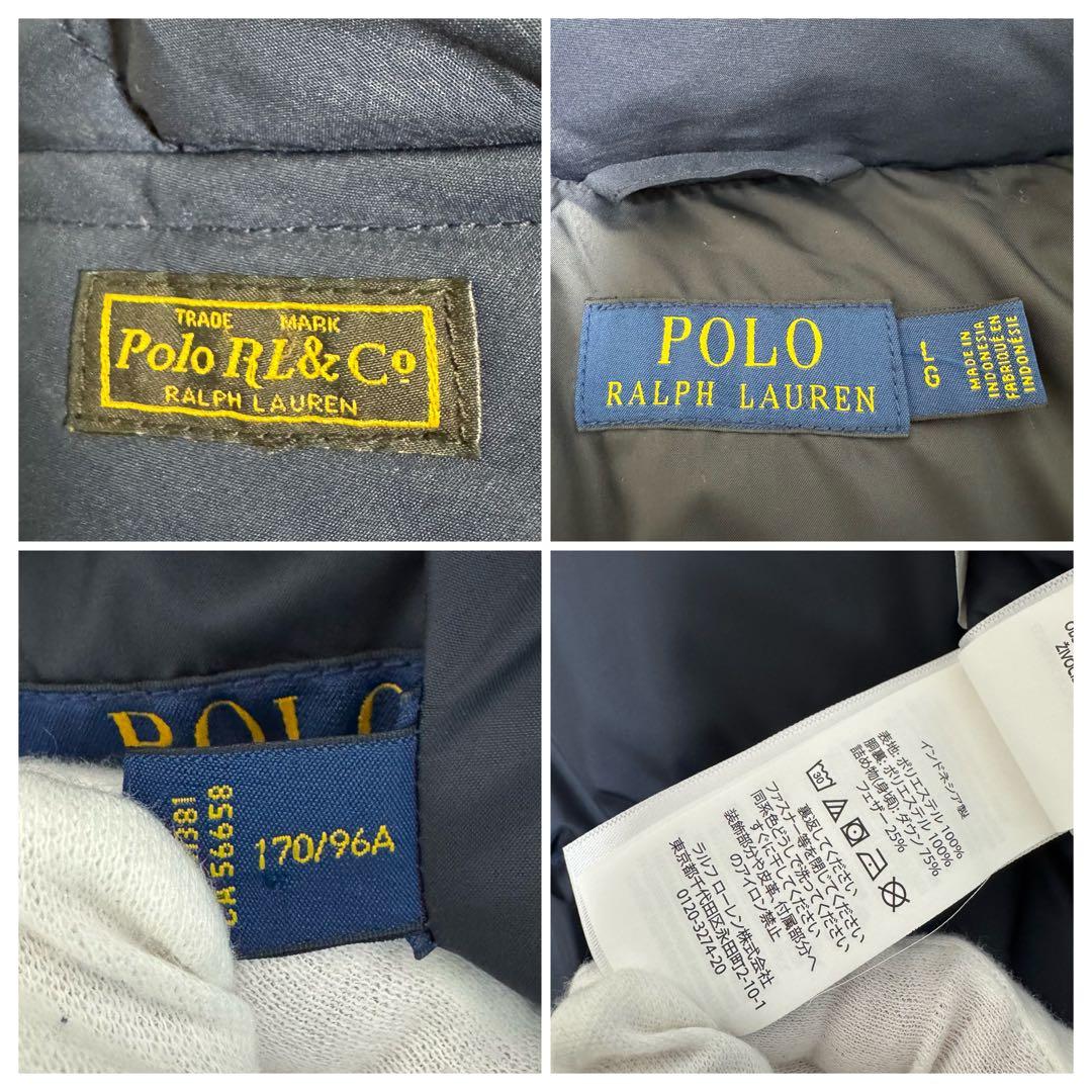 【新品同様】【レディース】サイズL ポロ　ラルフローレン　ダウンベスト ポニー