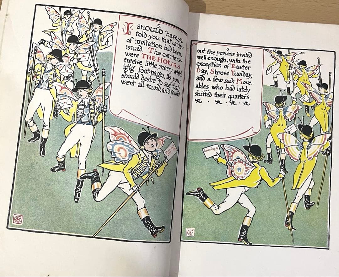 SALE! No441希少 アンティーク 古書 洋書 絵本 ウォルター・クレイン