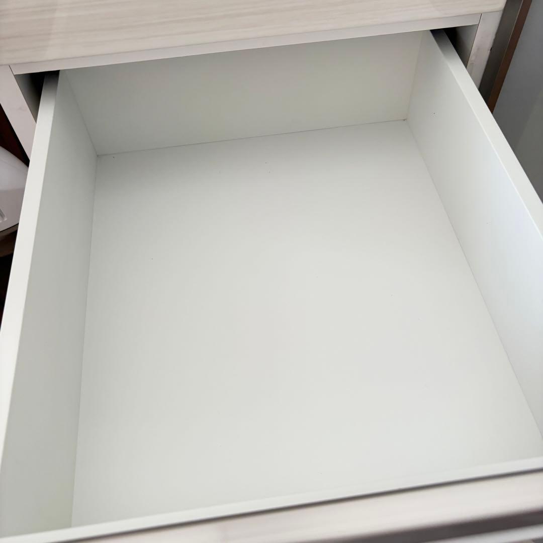 ニトリ キッチンカウンター Nポスティア 食器棚 ハイタイプ 白 120