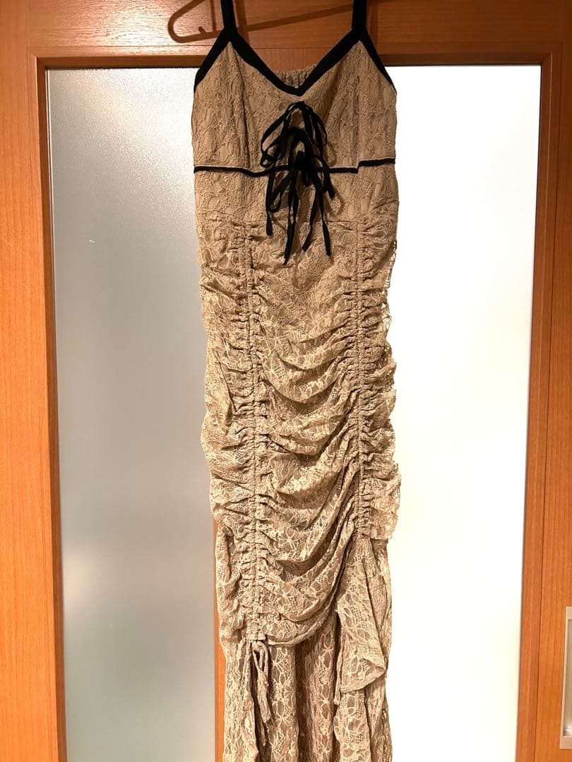 RESEXXY レースキャミワンピース　ベージュ