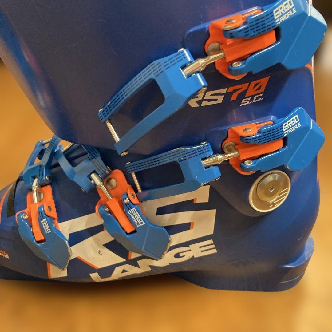 LANGE スキーブーツ 青　24-24.5センチ