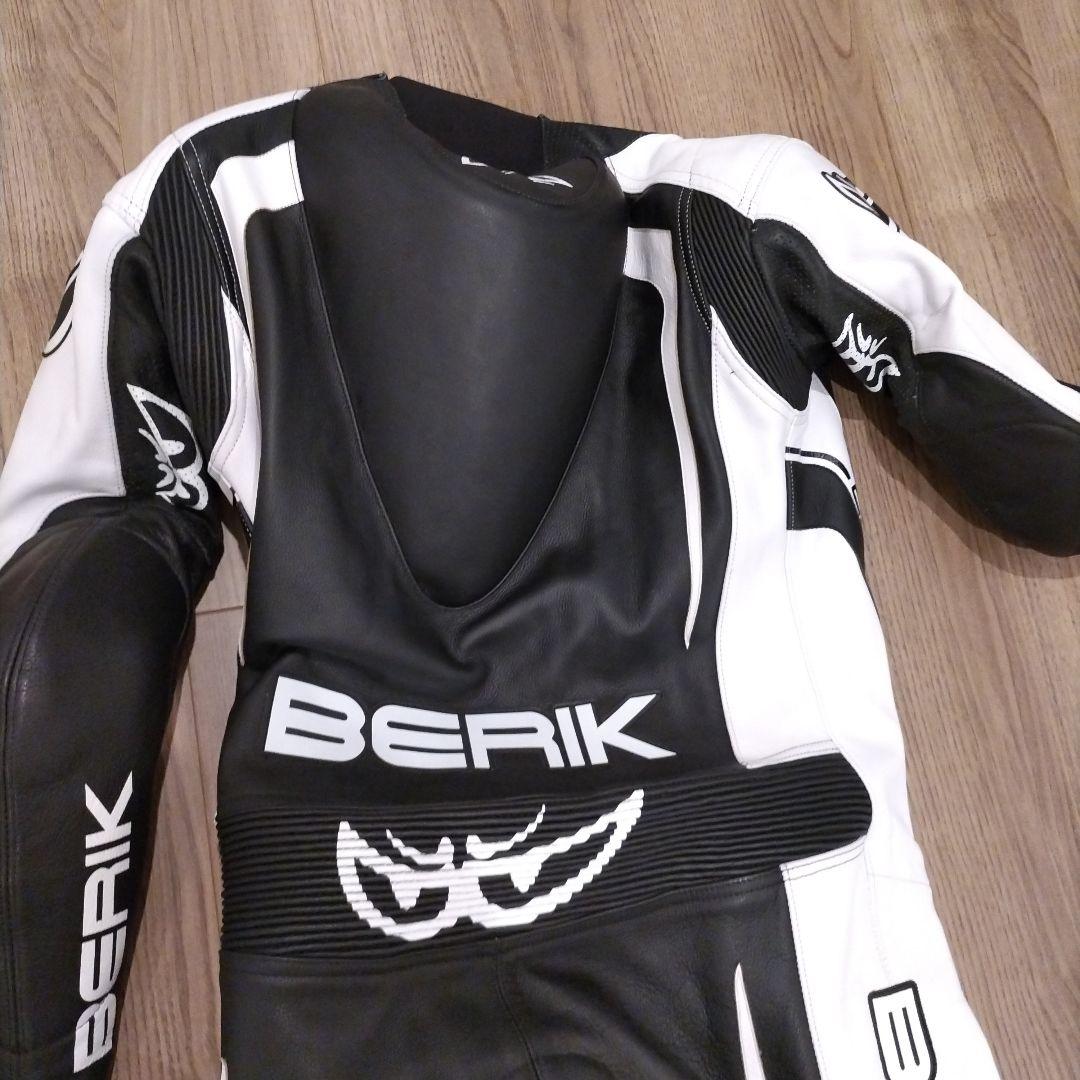 BERIK 2.0 革ツナギ　レーシングスーツ ブラック/ホワイト