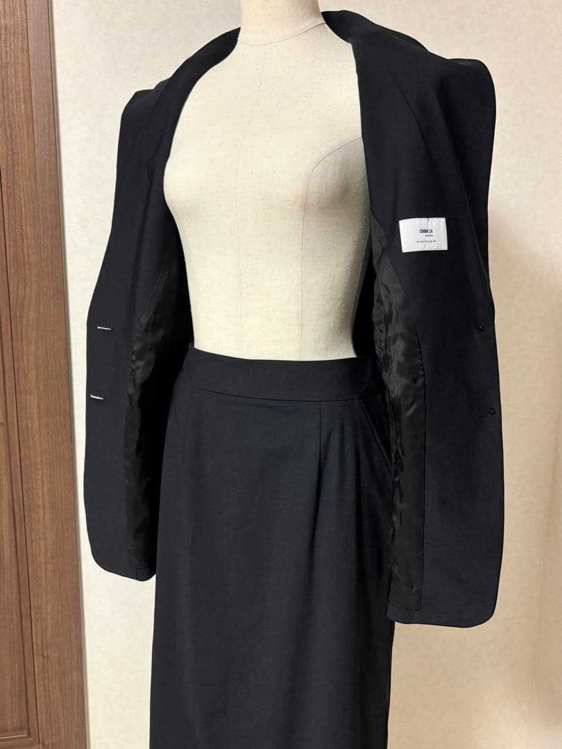 未使用 コムサ レディース セットアップスーツ ジャケット スカート 9号 38