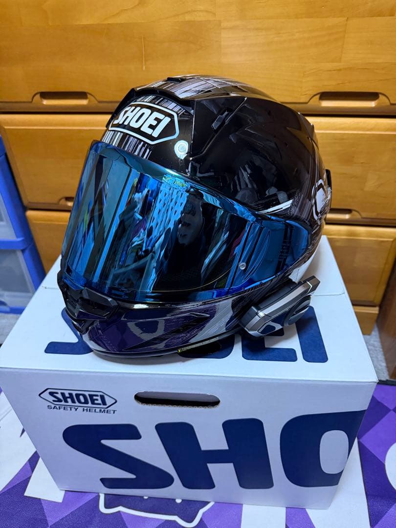 SHOEI X-Fifteen X-15 クロスロゴ TC-5 M インカム付き