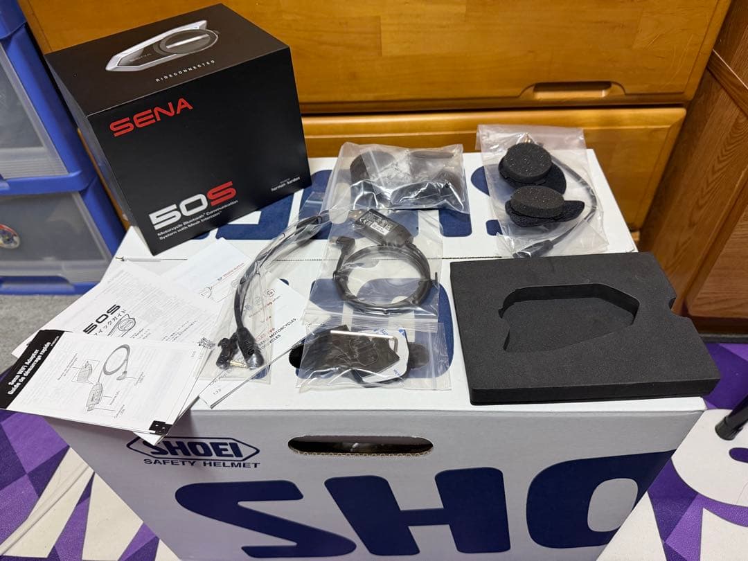 SHOEI X-Fifteen X-15 クロスロゴ TC-5 M インカム付き