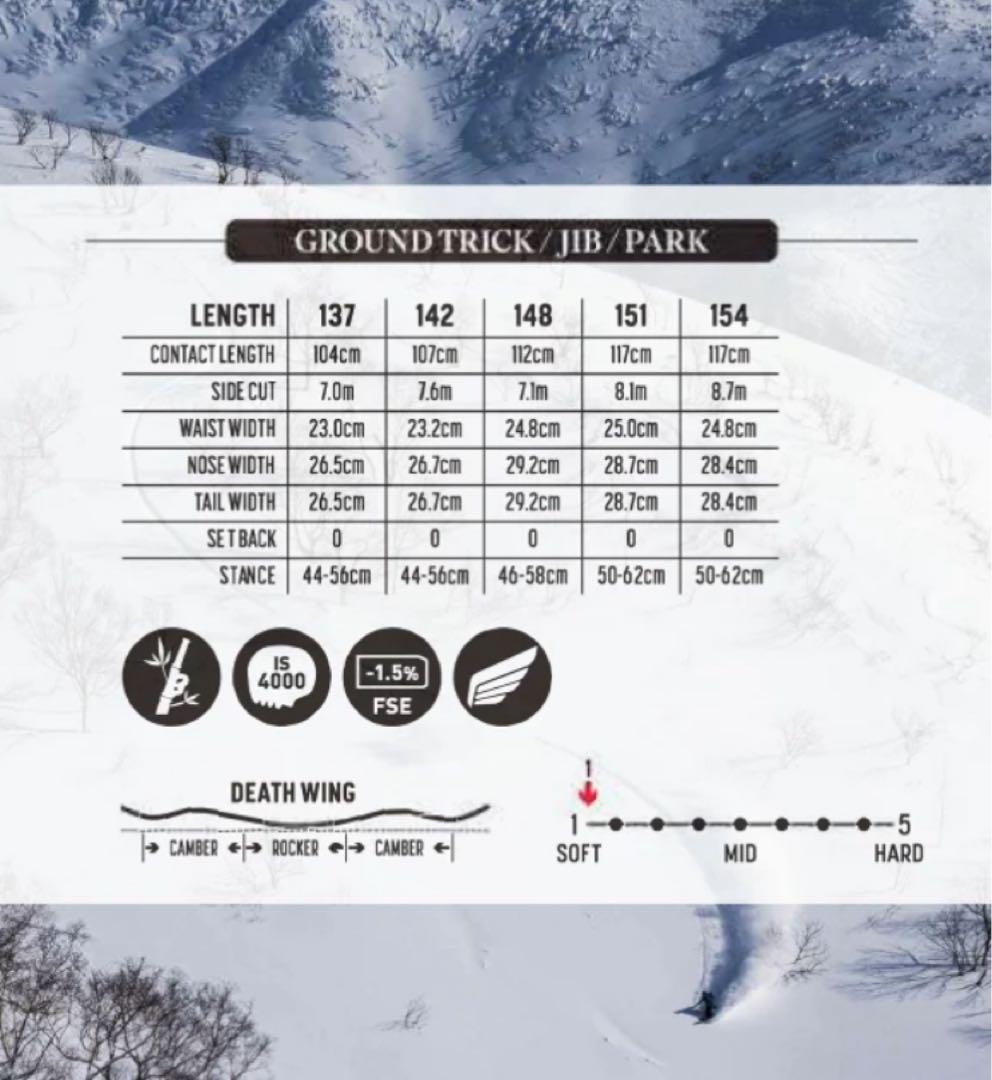 Death Label DWS 142 スノーボード 142cm