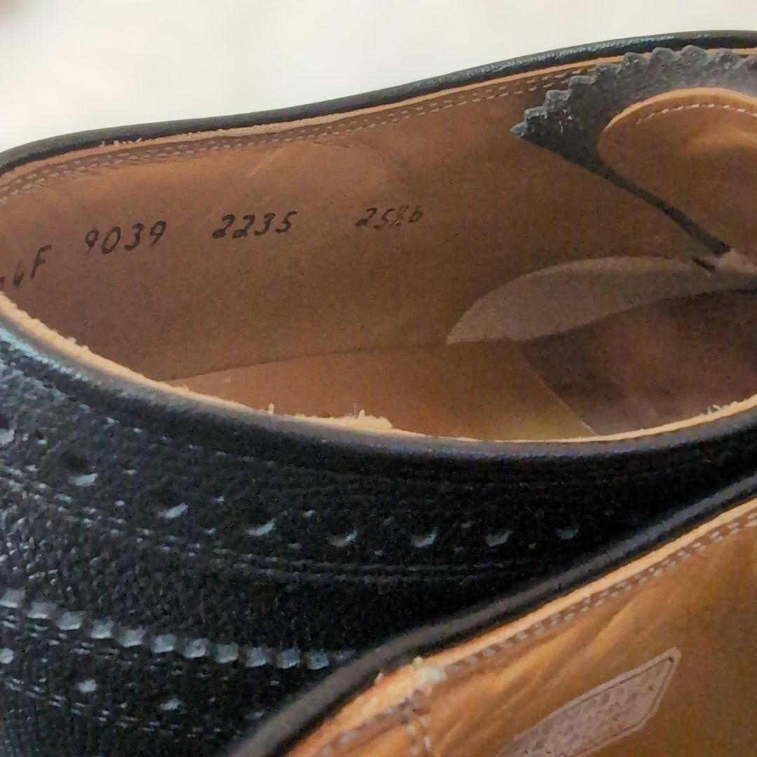 ✧美品【リーガル】インペリアルグレード2235　ウィングチップ黒　25.5EE