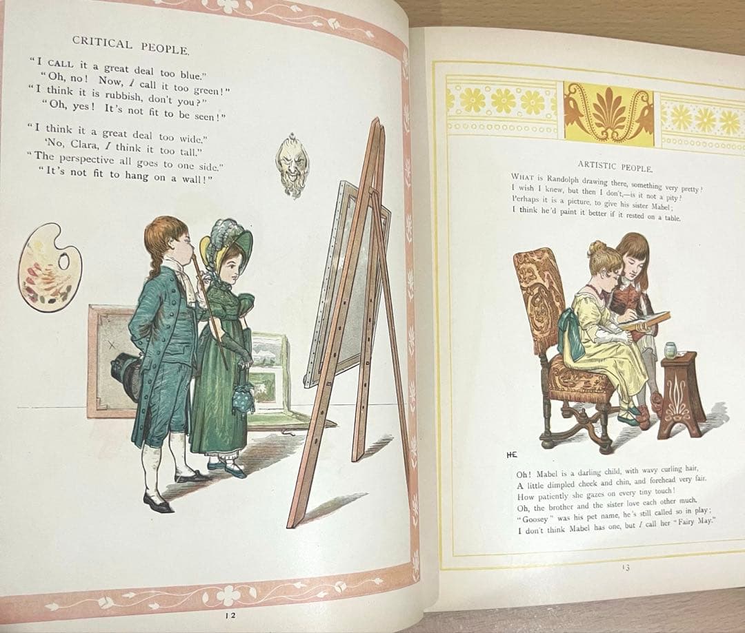 No342希少 アンティーク 古書 洋書 絵本 ビクトリアン 児童書 プリンセス