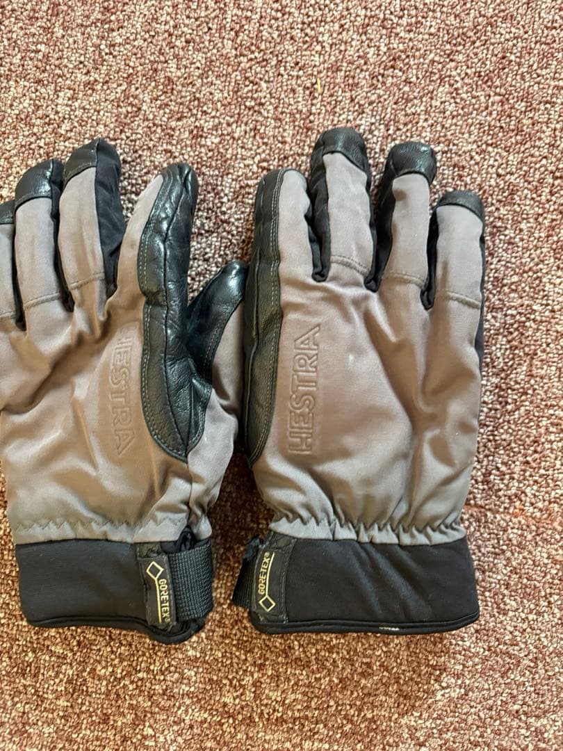 Hestra レザーグローブ サイズ9 ブラウンブラック