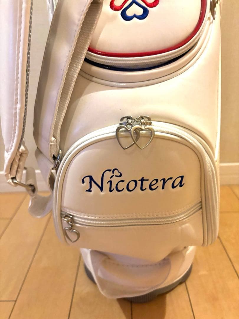 Nicotera レディースゴルフバッグ・キャディバッグ ホワイト
