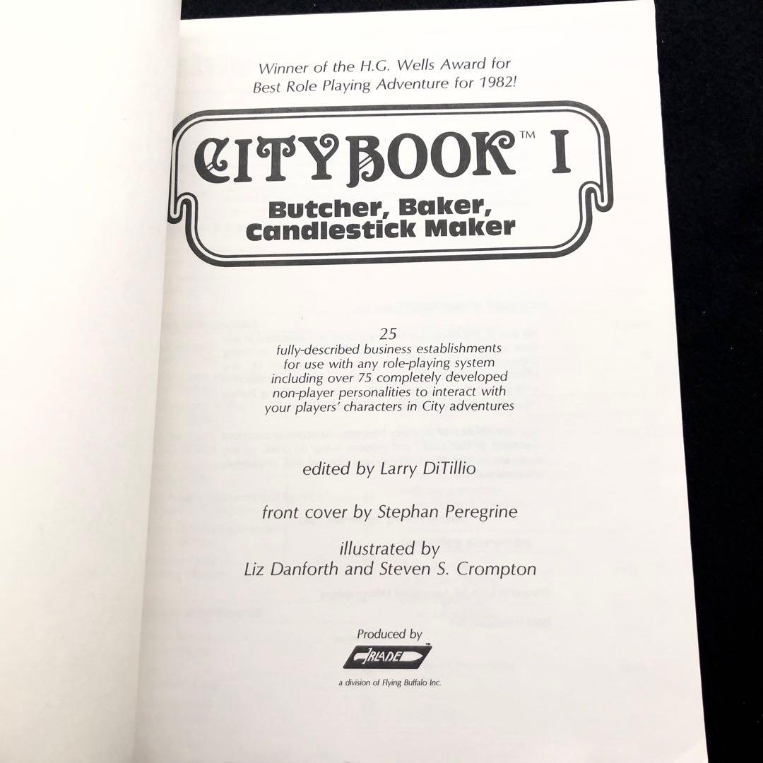 「Citybook（RPGシティブック）」【5冊】Flying Buffalo