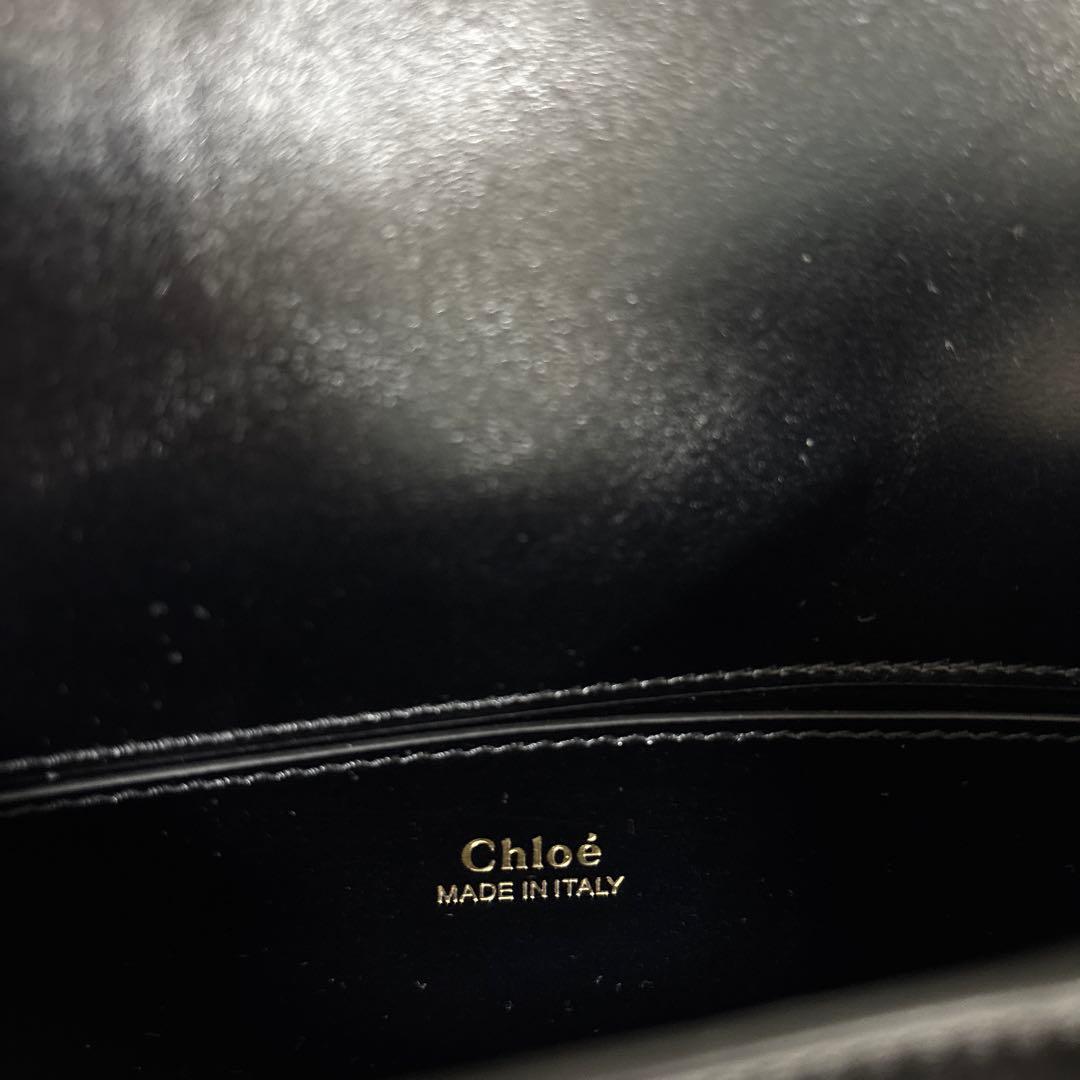 現*m様 Chloe（クロエ） クラッチバッグ美品 エンベロープ 黒レザー