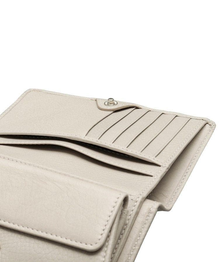 新品♥【センプレ】グリーン二つ折り財布レザーウォレット本革ヒロフHIROFU