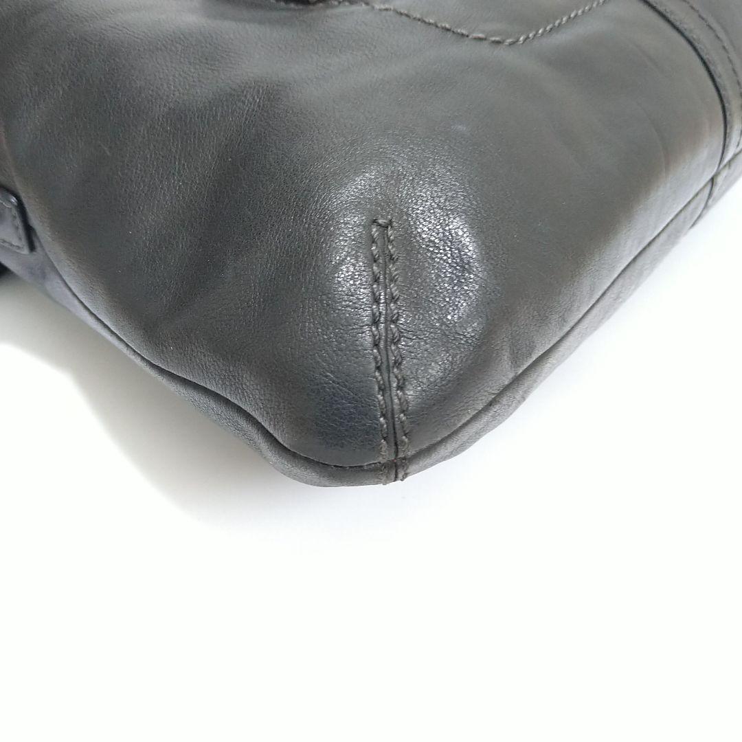 COACH ショルダーバッグ トートバッグ 2WAY がま口 レザー ブラック