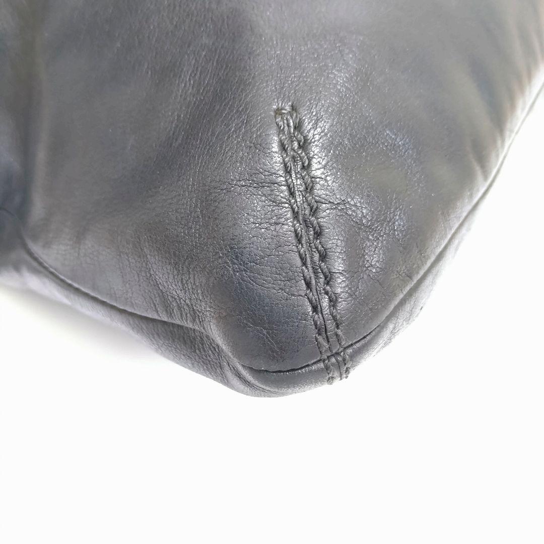 COACH ショルダーバッグ トートバッグ 2WAY がま口 レザー ブラック