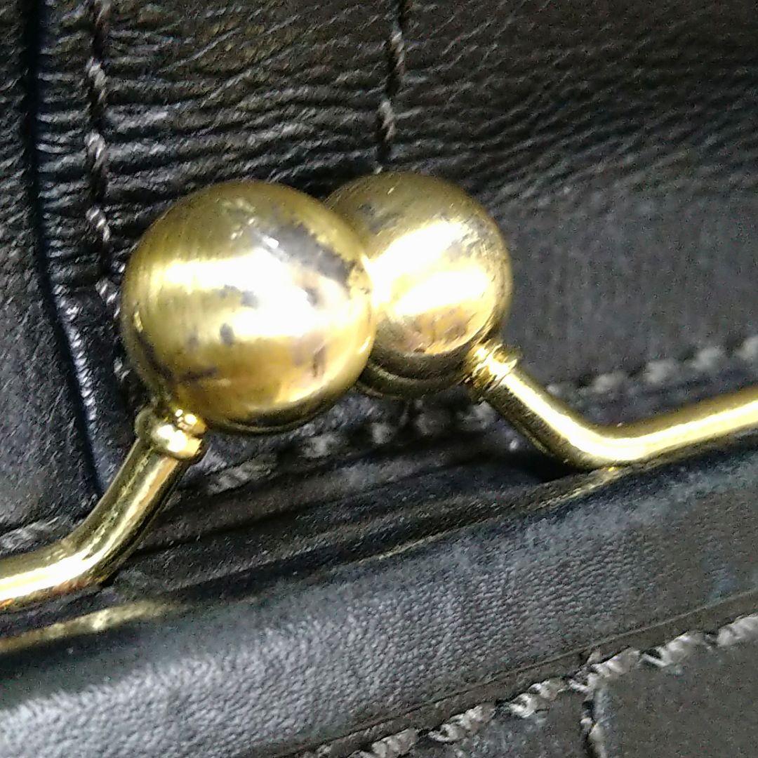 COACH ショルダーバッグ トートバッグ 2WAY がま口 レザー ブラック