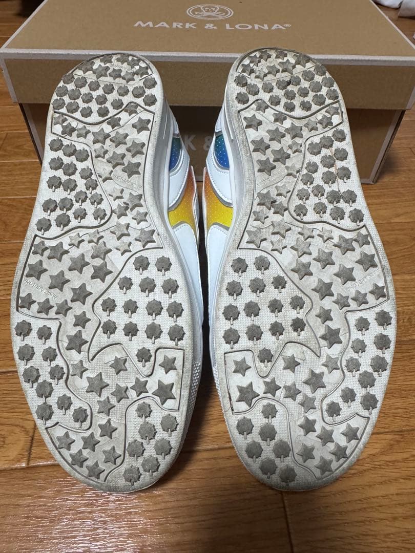 MARK & LONA スニーカー ホワイト/グラデーション