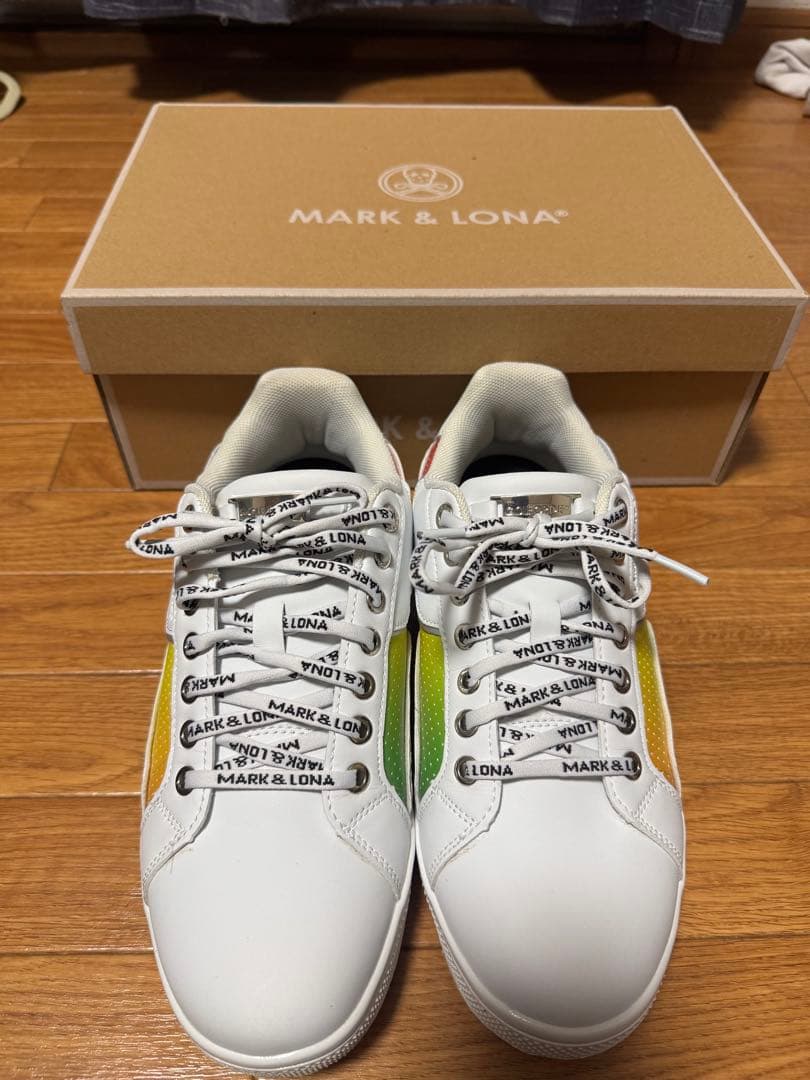 MARK & LONA スニーカー ホワイト/グラデーション