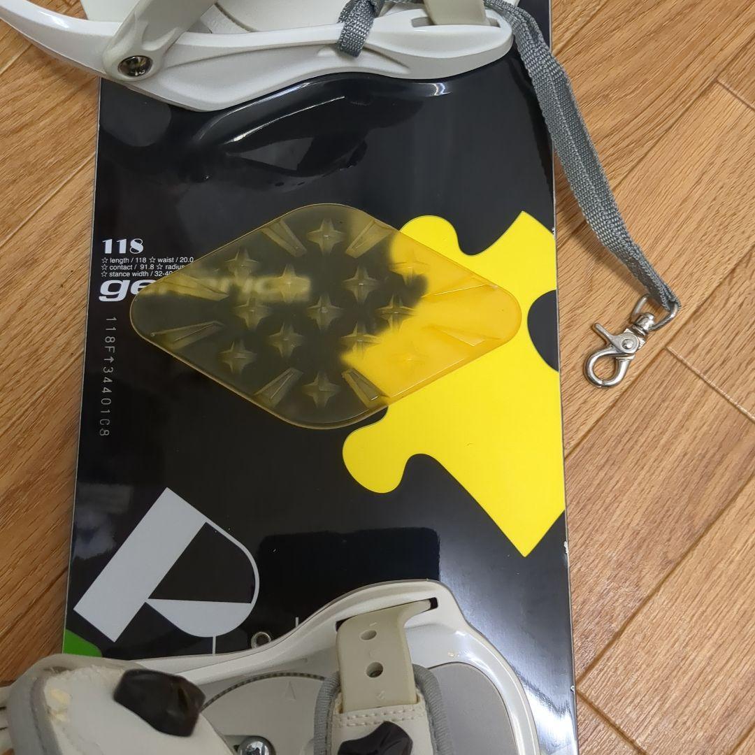 子供用　118㎝　スノーボード バインディング(ジュニアサイズ）付き