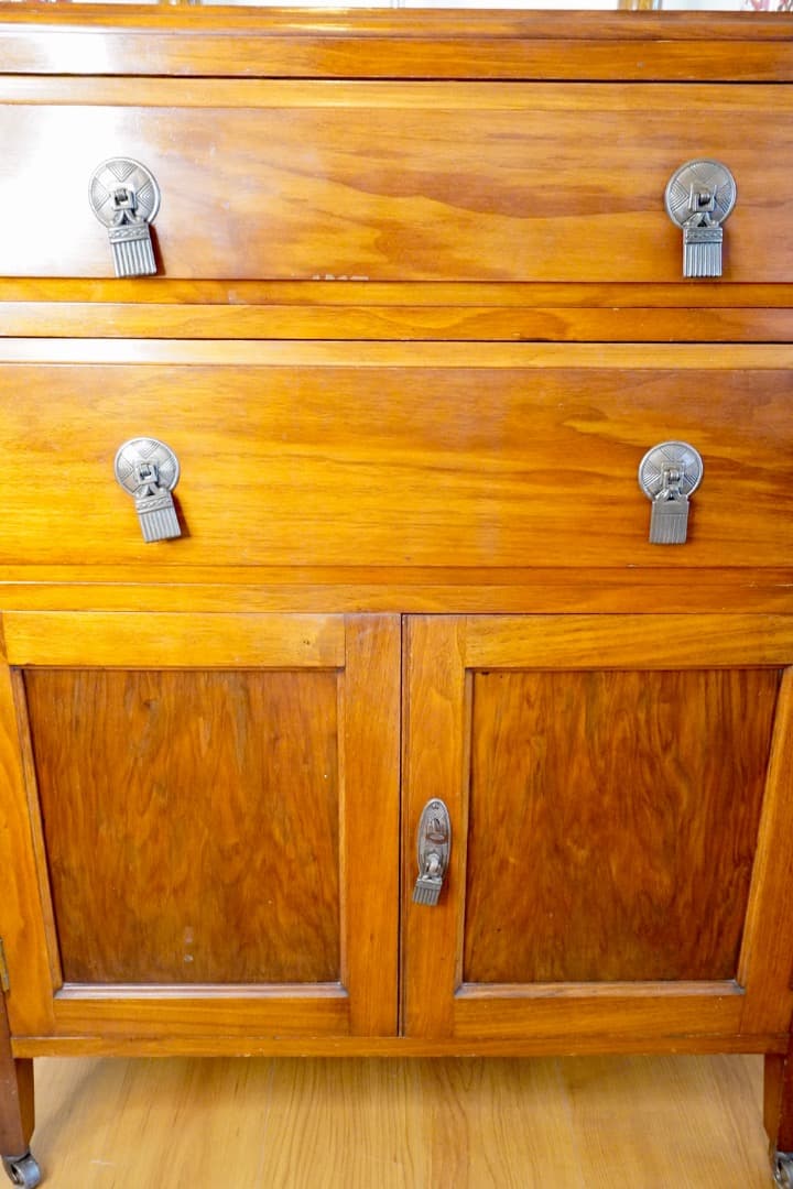 イギリス アンティーク カップボードチェスト