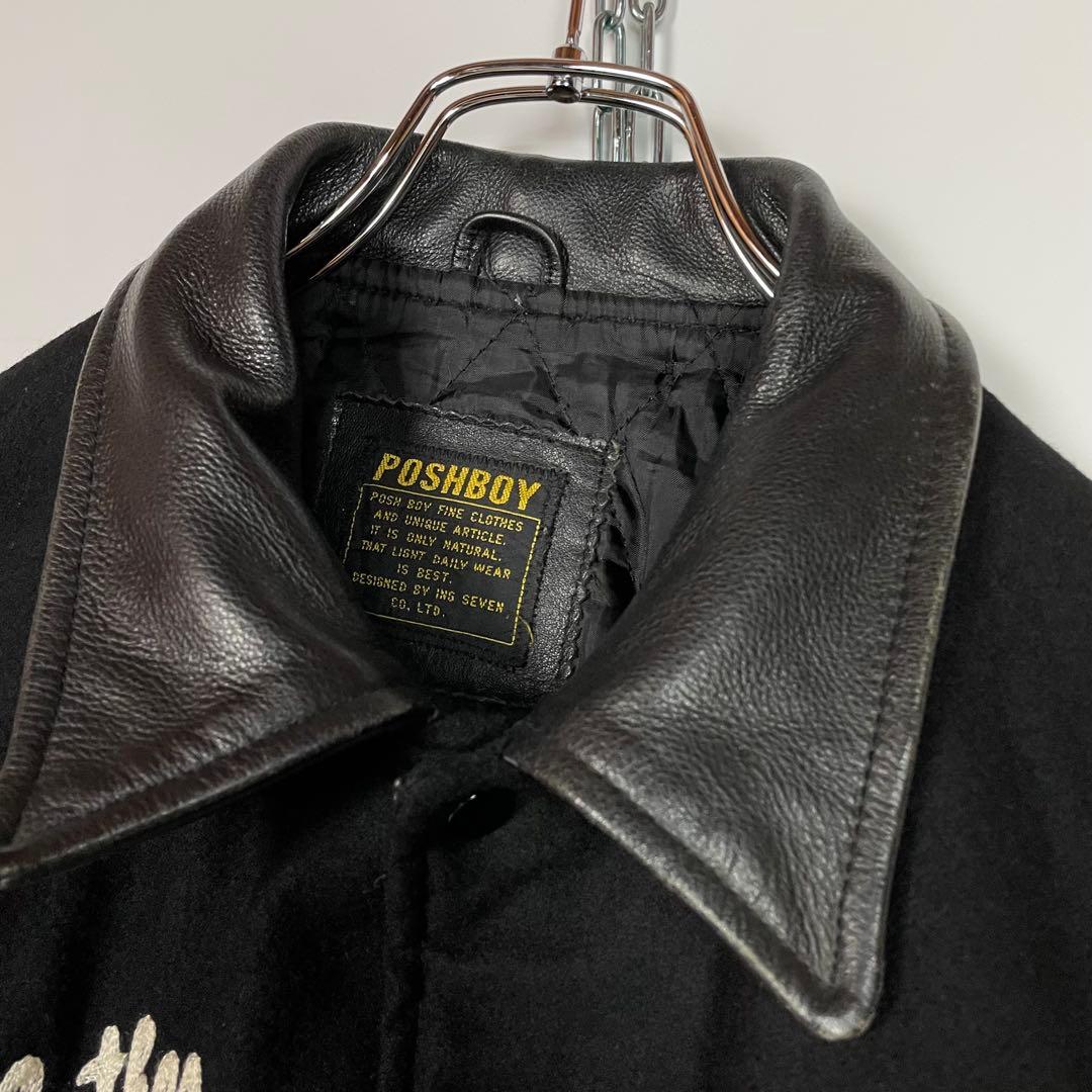 POSH BOY ポッシュボーイ　スタジャン　袖レザー　vintage 3
