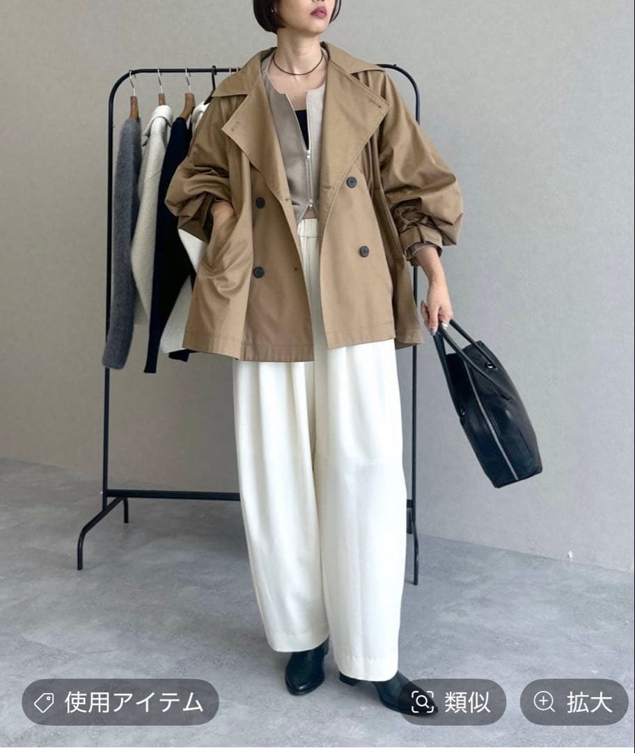 キャンディースリーブショートトレンチコート　アパートバイローリーズ