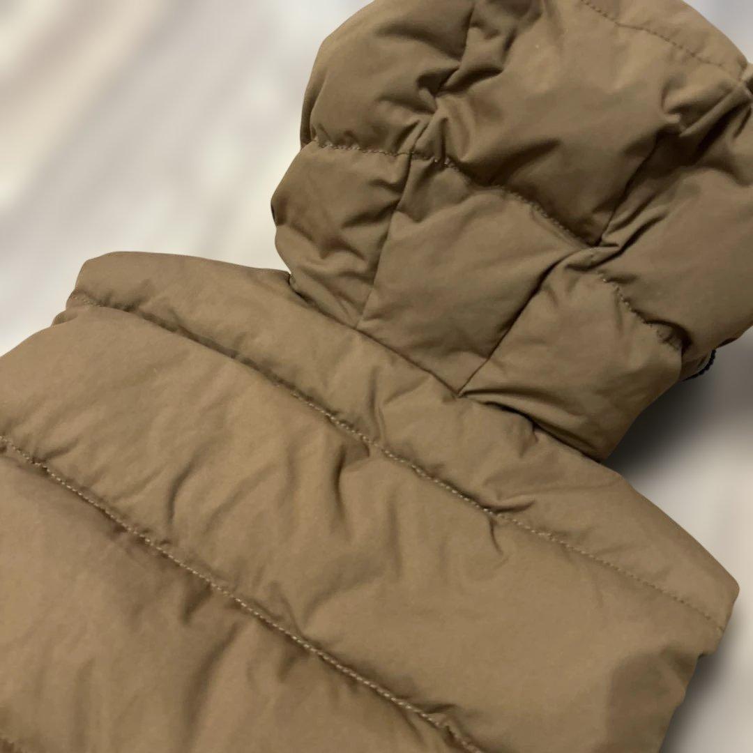 【とん】肉厚 UGG アグ（M）茶色 ダウンベスト フルジップ フード