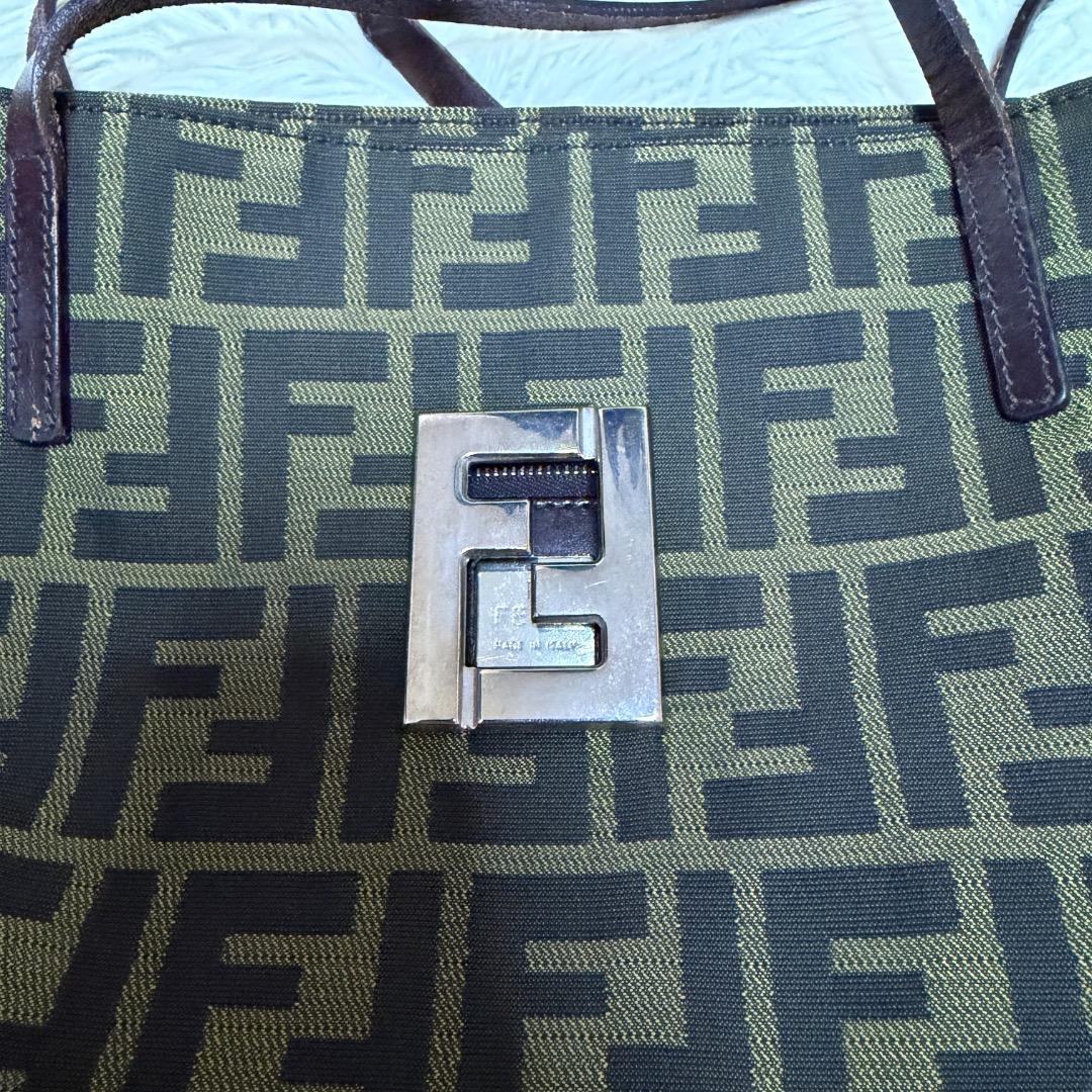 バッグ FENDI Vintage Zucca FF Monogram Tote Bag