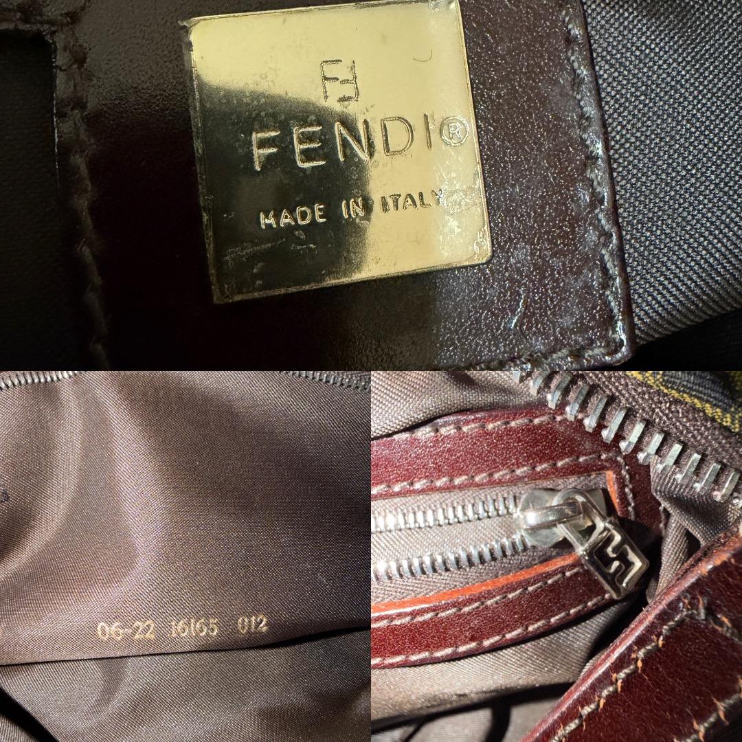 バッグ FENDI Vintage Zucca FF Monogram Tote Bag