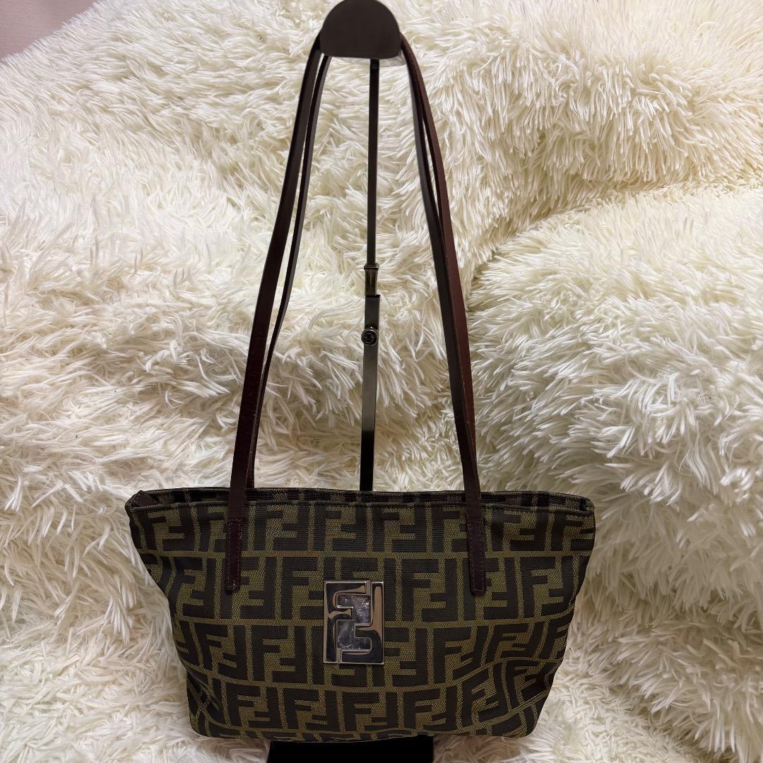 バッグ FENDI Vintage Zucca FF Monogram Tote Bag
