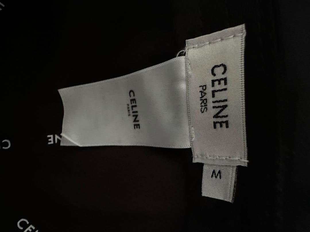 美品 CELINE ブラック ロゴ キャップ M