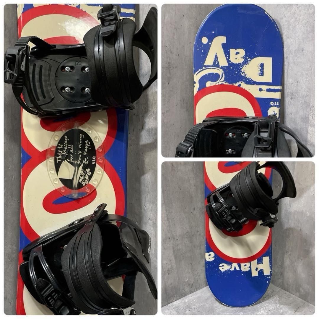 キッズ ジュニア SLQ 110cm スノーボード ブーツ付き 即乗り3点セット