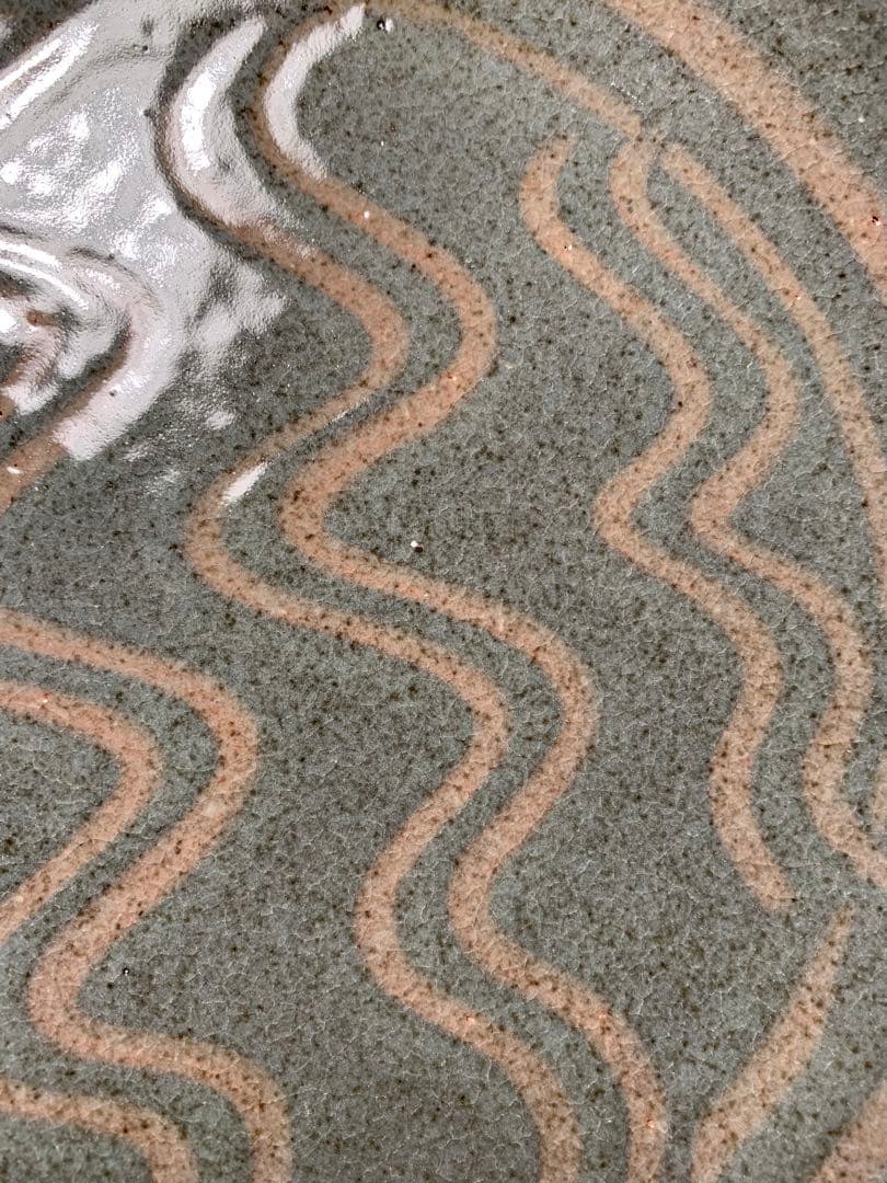 エドワードヒューズ 26cm 指描ボウル 中鉢 民藝 バーナードリーチ 濱田庄司