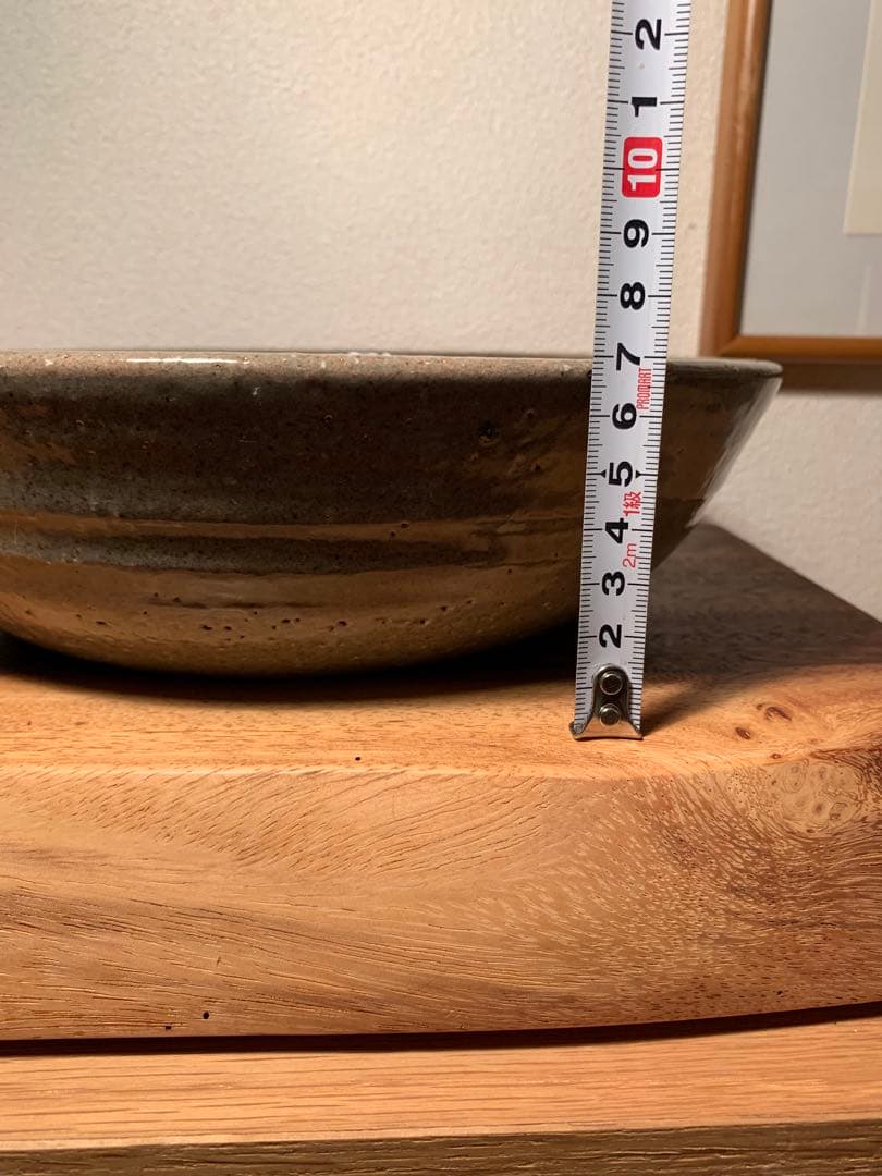 エドワードヒューズ 26cm 指描ボウル 中鉢 民藝 バーナードリーチ 濱田庄司