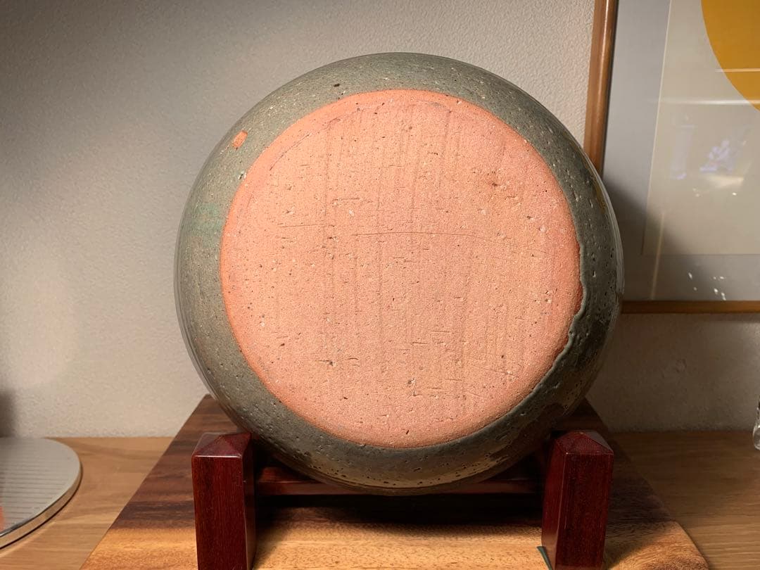 エドワードヒューズ 26cm 指描ボウル 中鉢 民藝 バーナードリーチ 濱田庄司