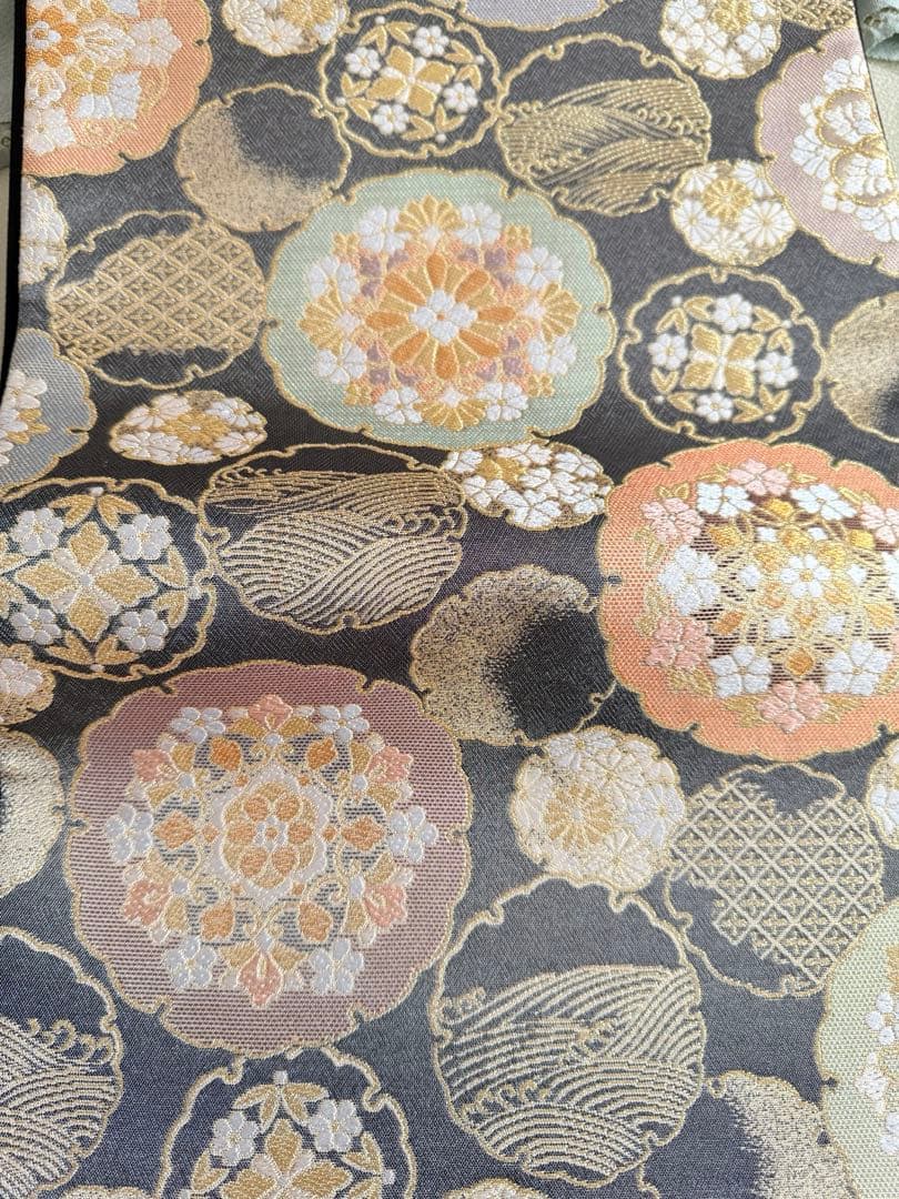 西陣まいづる　フォーマル袋帯　端華雪輪重文　帯揚げセット