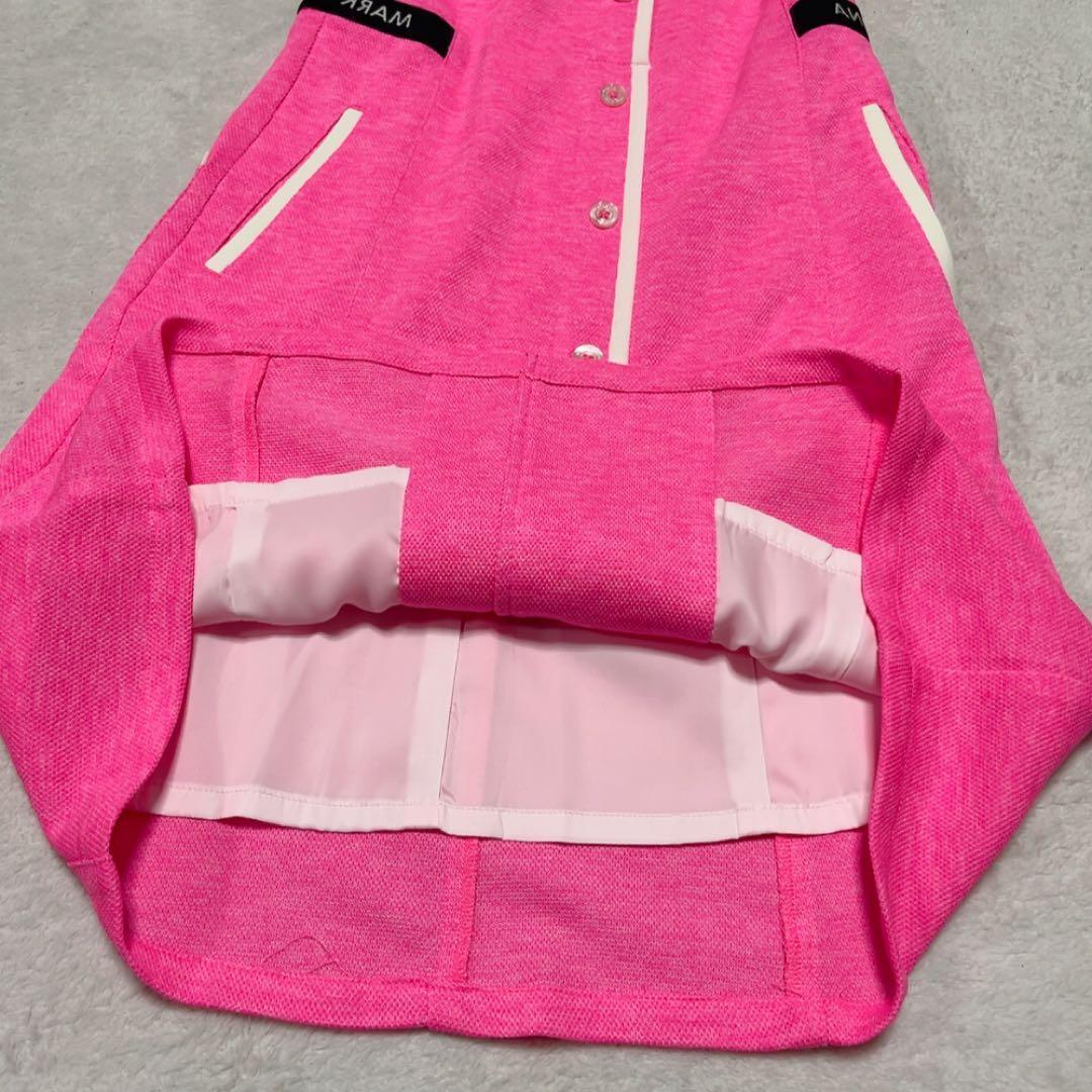 新品　マークアンドロナ　ワンピース　ピンク　Dormie Polo Dress