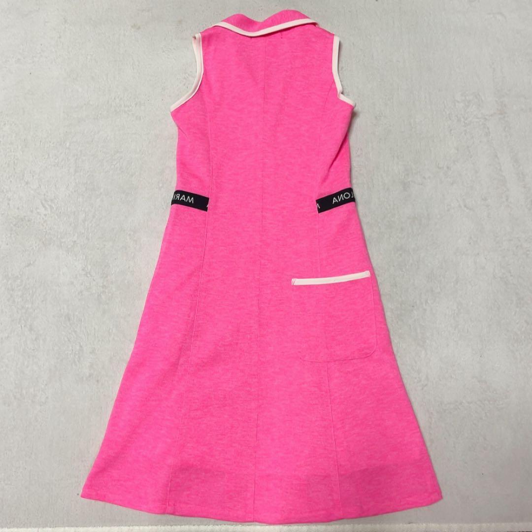 新品　マークアンドロナ　ワンピース　ピンク　Dormie Polo Dress