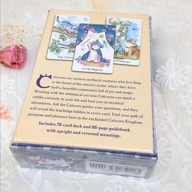 ★正規品タロットカード★超キュート✨猫×ユニコーン✨神話的な生物を描いたデッキ