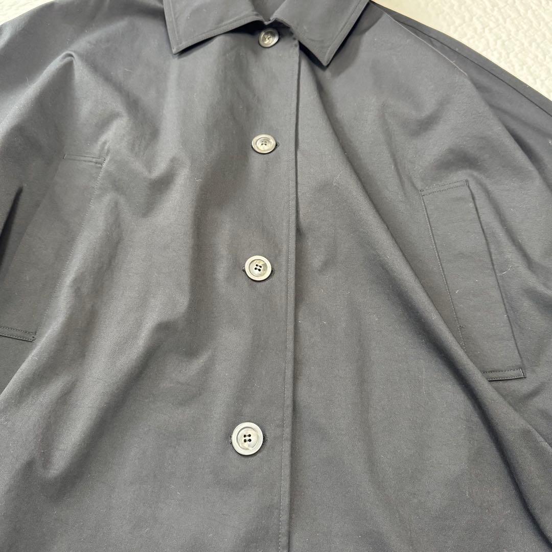 BLACK BY MOUSSY*big silhouette coat 黒