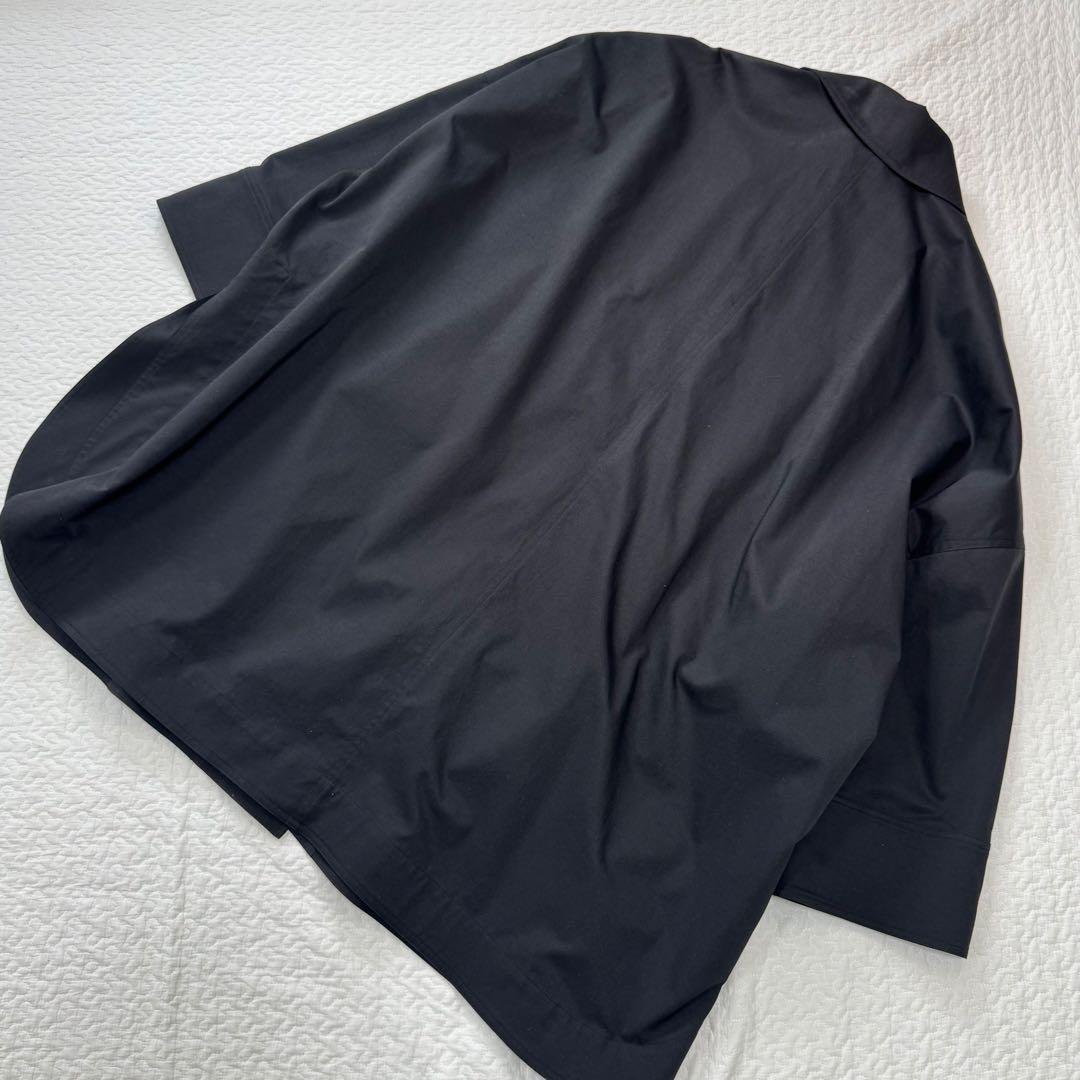 BLACK BY MOUSSY*big silhouette coat 黒