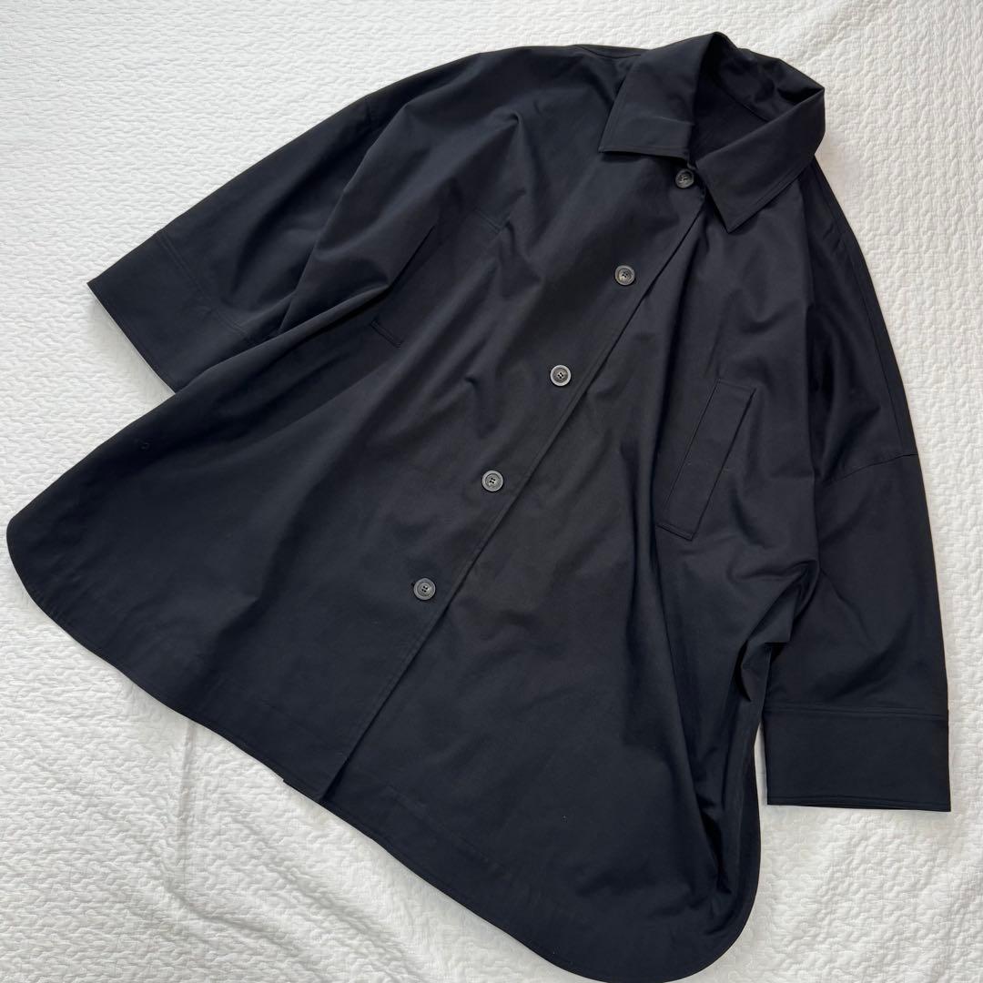 BLACK BY MOUSSY*big silhouette coat 黒