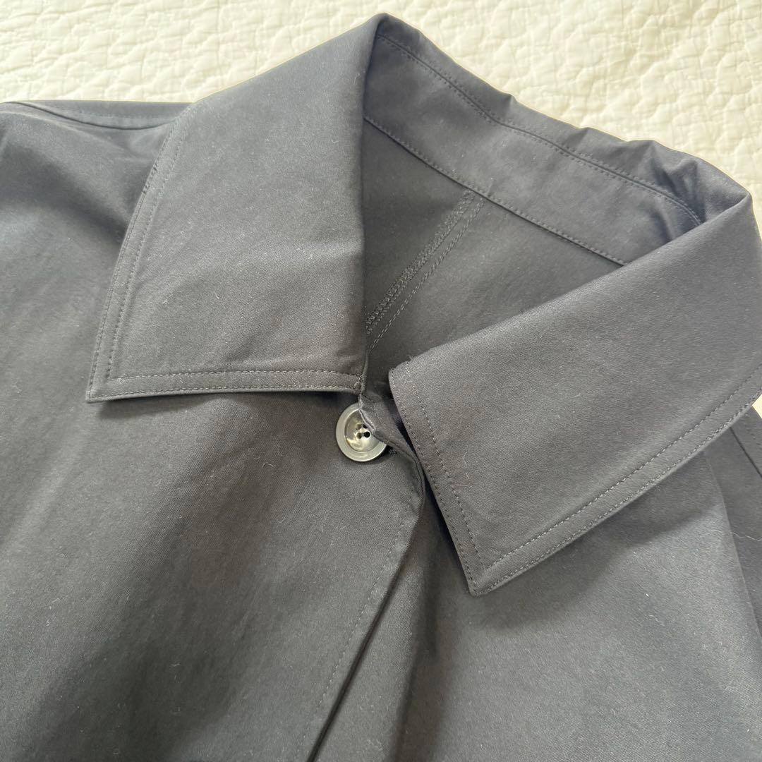 BLACK BY MOUSSY*big silhouette coat 黒